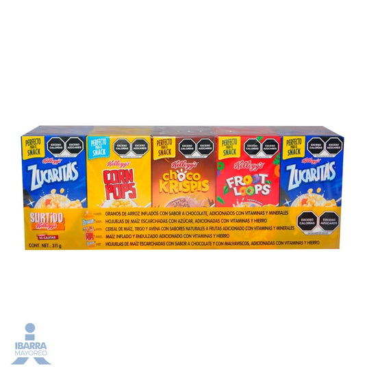 Cereal Kelloggs Variedad 10 pzas.