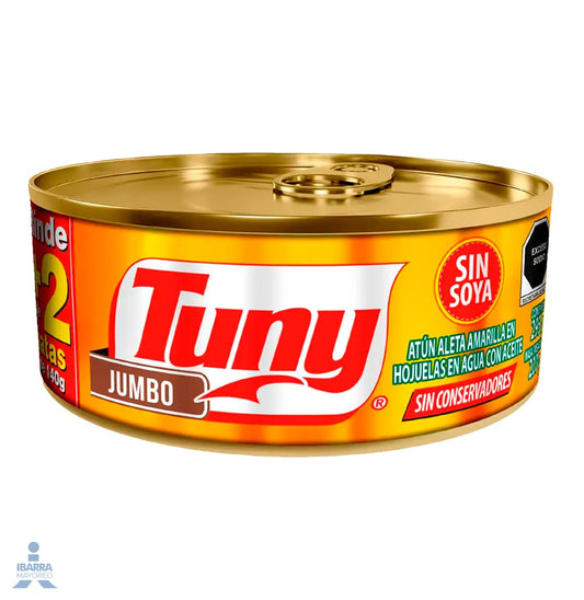 ATUN EN ACEITE TUNY JUMBO 295 GR.