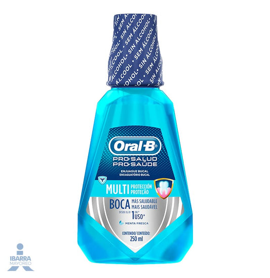 Enjuague Bucal Oral B Pro Salud Menta Fresca 250 ml
