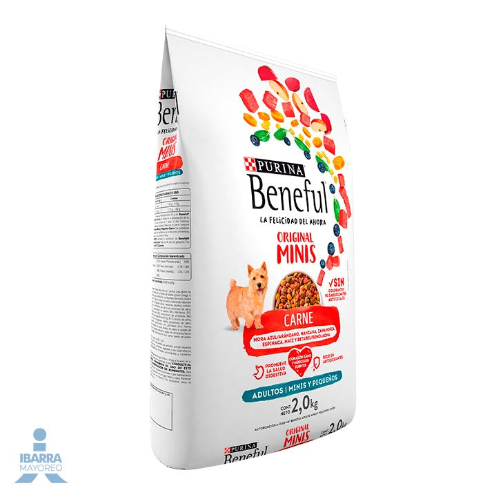Beneful alimento seco adulto razas minis y pequeñas carne 2 kg
