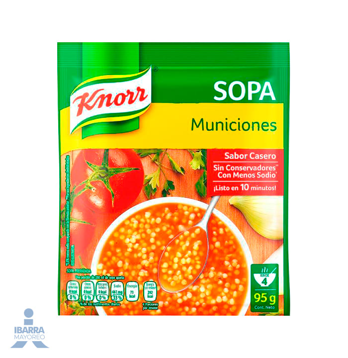 Sopa Knorr Municiones 95 g