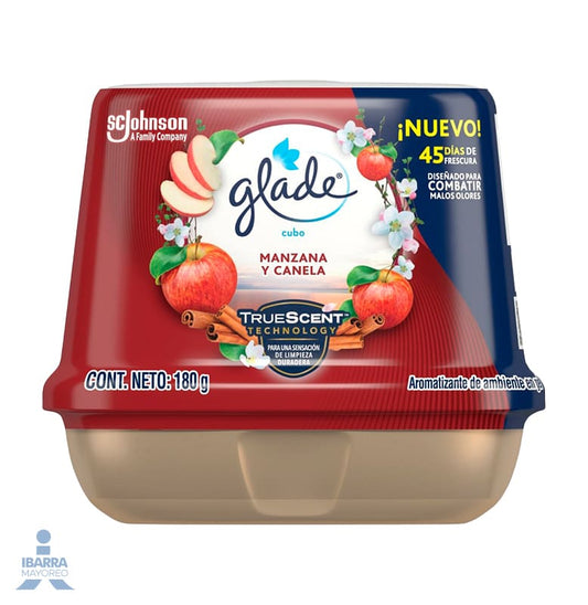 Aromatizante Glade Manzana Canela Cubo 180 g