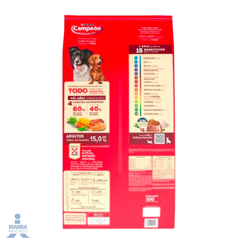 Alimento Purina Campeón Adulto Recetas Caseras 24 kg GRATIS 2 kg 