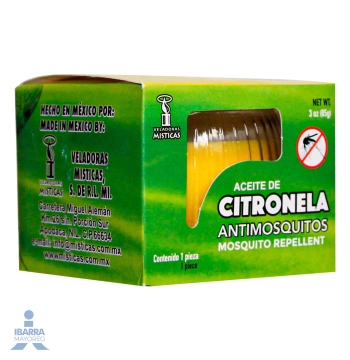Veladora Mística Vaso Roma Citronela