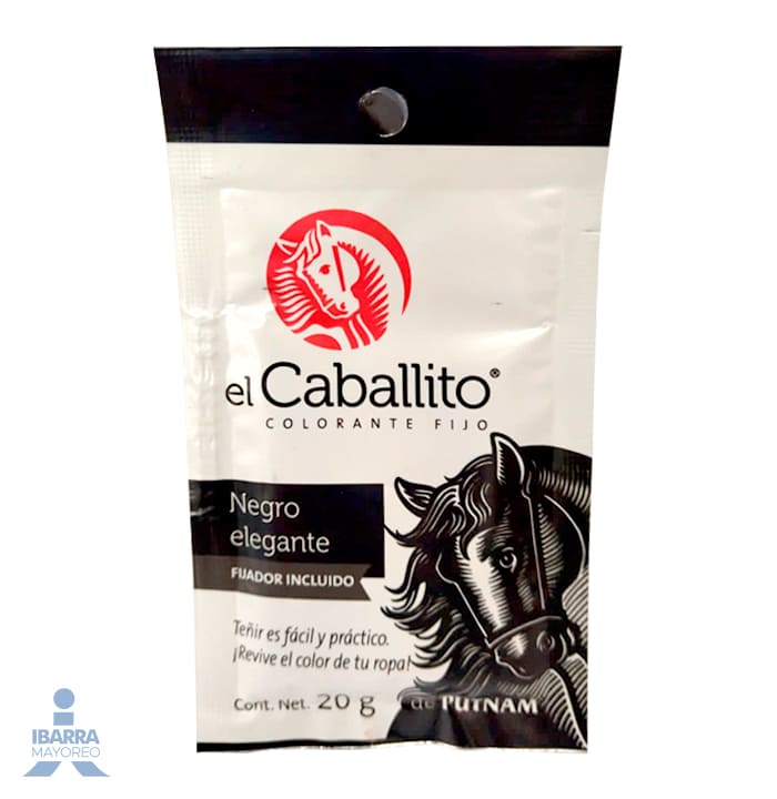 Colorante para ropa El Caballito Negro Elegante 20 g