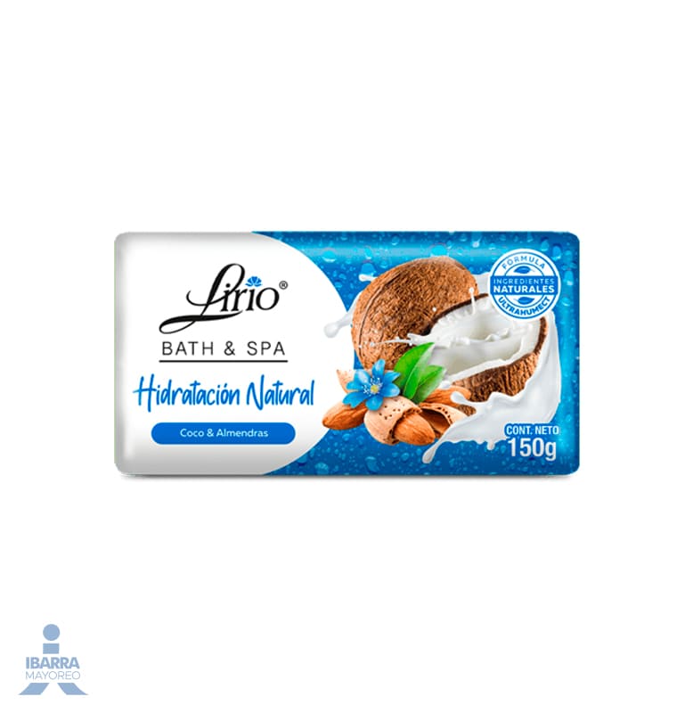Jabón de tocador Lirio Coco y Almendra 150 g