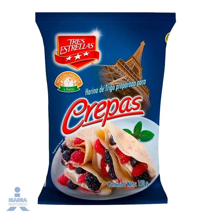 Harina para Crepas Tres Estrellas 150 g