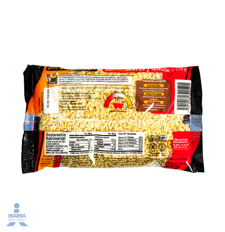 Pasta La Moderna Lengua VA 200 g + 10% Gratis