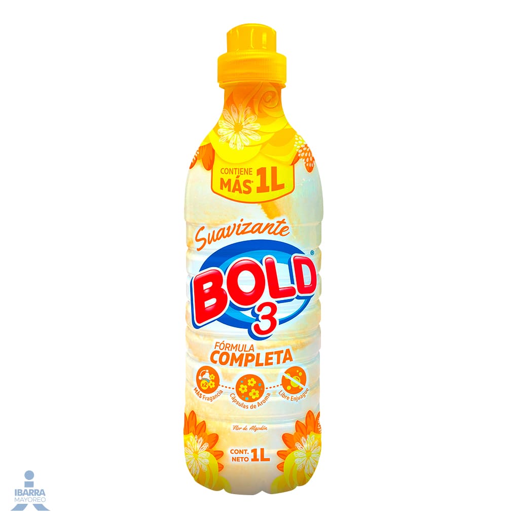 Suavizante Bold 3 Flor De Algodón 1 L