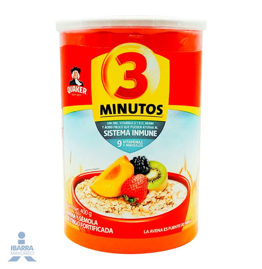 Avena 3 Minutos Mixta 400 g