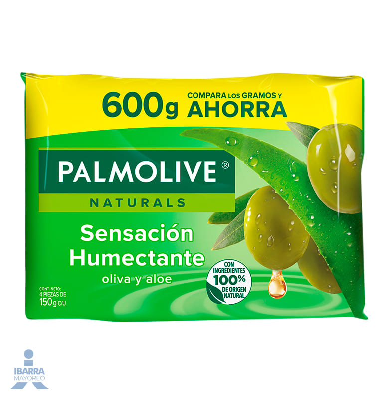 Jabón de tocador Palmolive Naturals Aloe Oliva 4/120 g