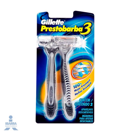Rastrillo Gillette Prestobarba 3 2 pzas.