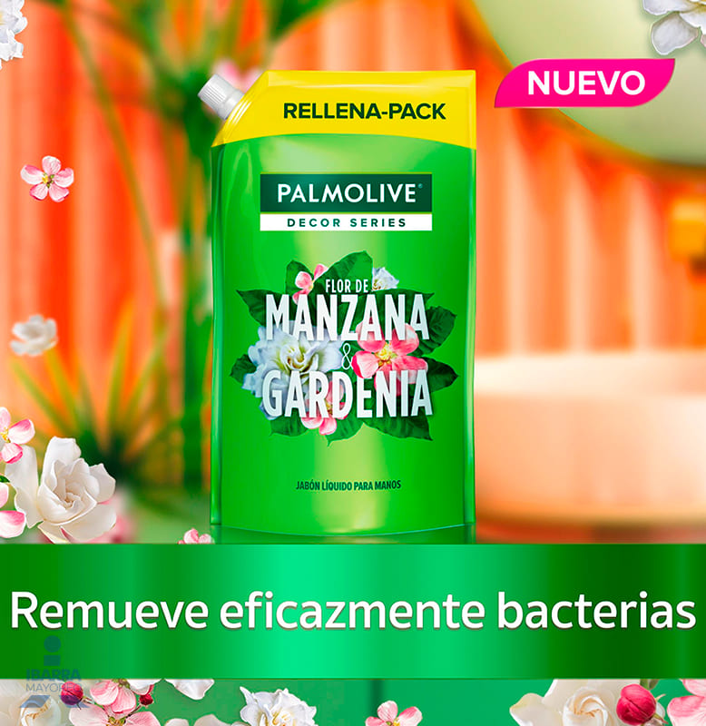 Jabón de Tocador Palmolive Flor de Manzana y Gardenia Líquido 800 ml