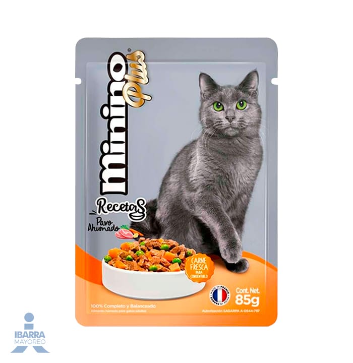 Alimento Ganador Minino Plus Pavo Ahumado 85 g