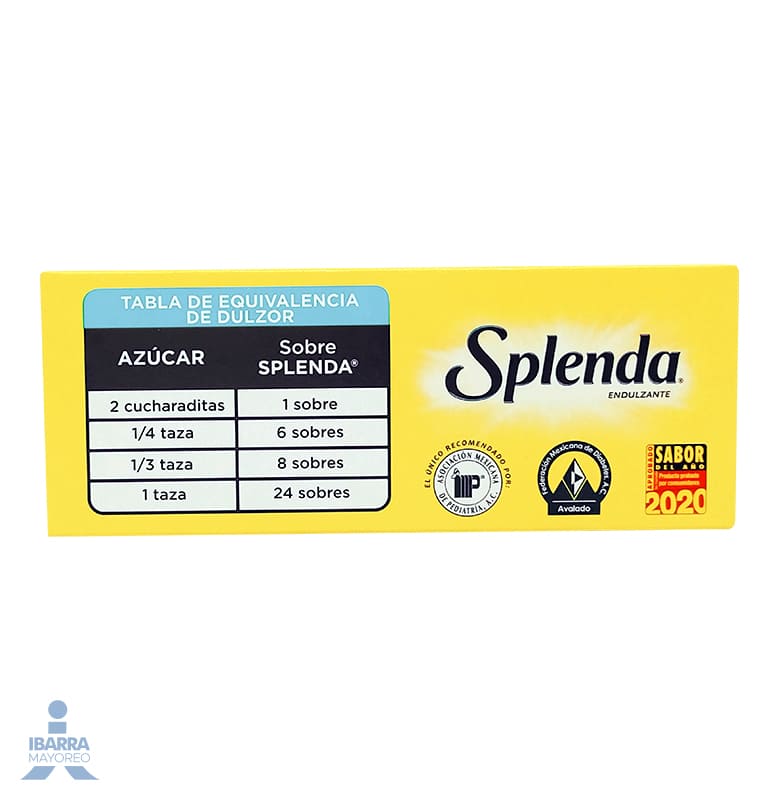Sustituto de Azúcar Splenda 100 pzas.