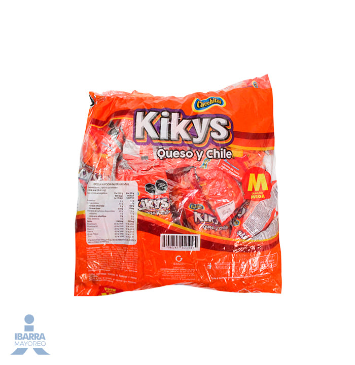 Chechitos Chechi Kikys Queso con Chile Mega 24 pzas.