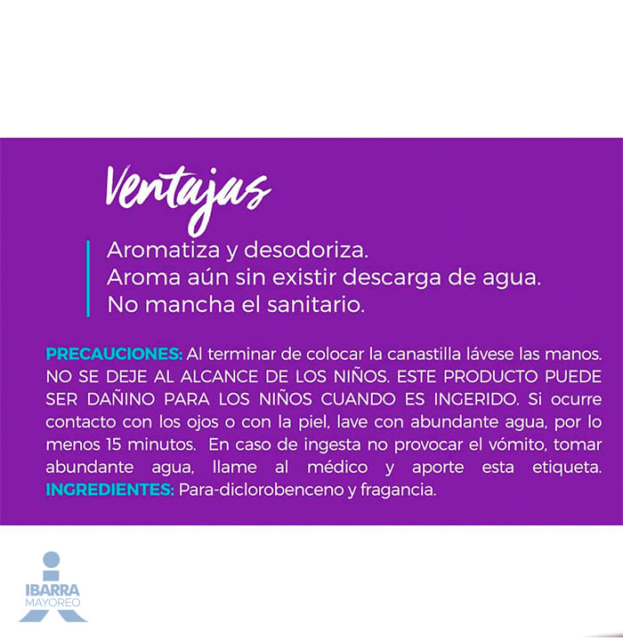 Pastilla Sanitaria Flash Lavanda Gancho 72 g
