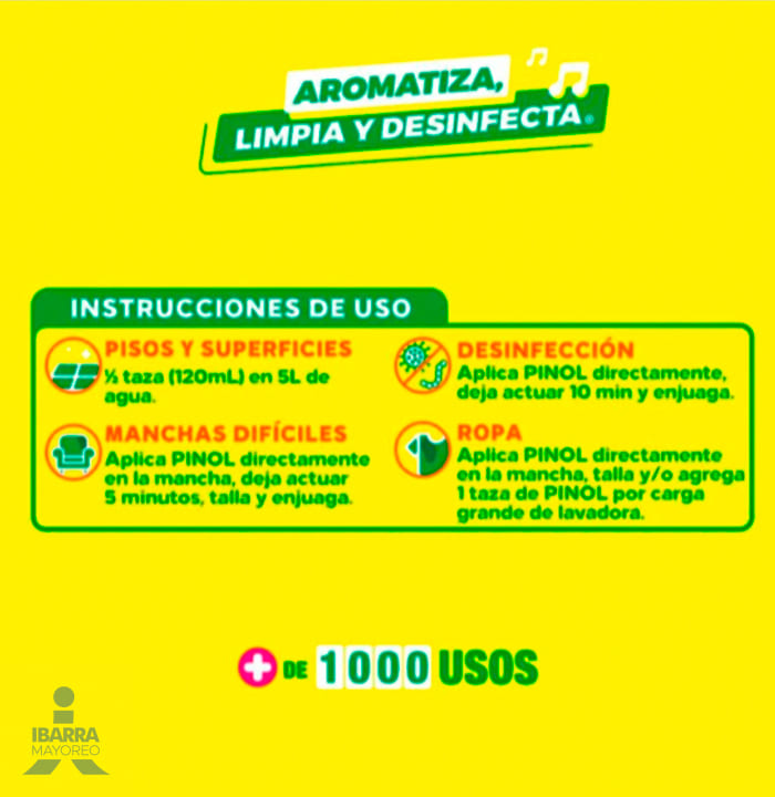 Limpiador Pinol Original Cítrico 828 ml