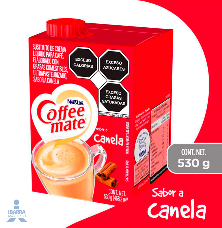 Sustituto de Crema Coffee Mate Canela Líquido 530 g