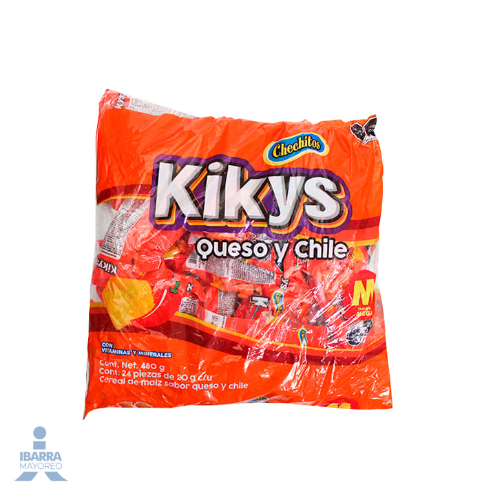 Chechitos Chechi Kikys Queso con Chile Mega 24 pzas.