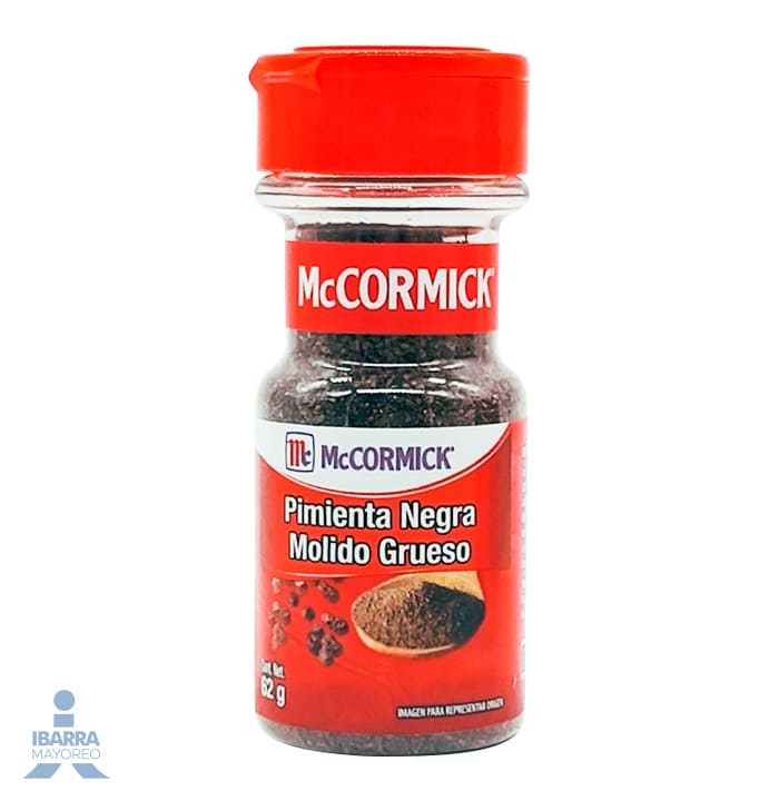 Especia Pimienta Negra Molida McCormick 62 g