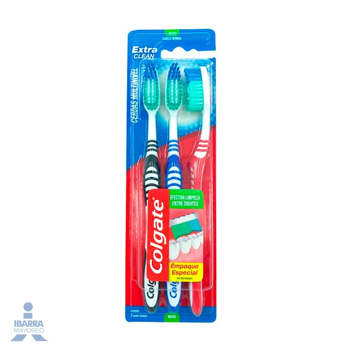 Cepillo Dental Colgate Extra Clean 3 Pack