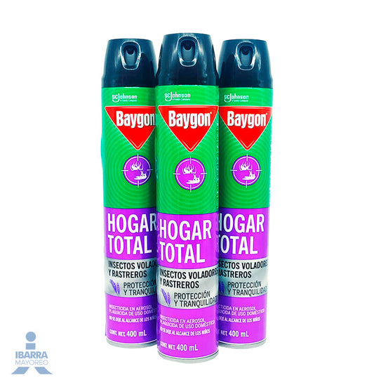 Insecticida Baygon Hogar Total Aerosol 400 ml