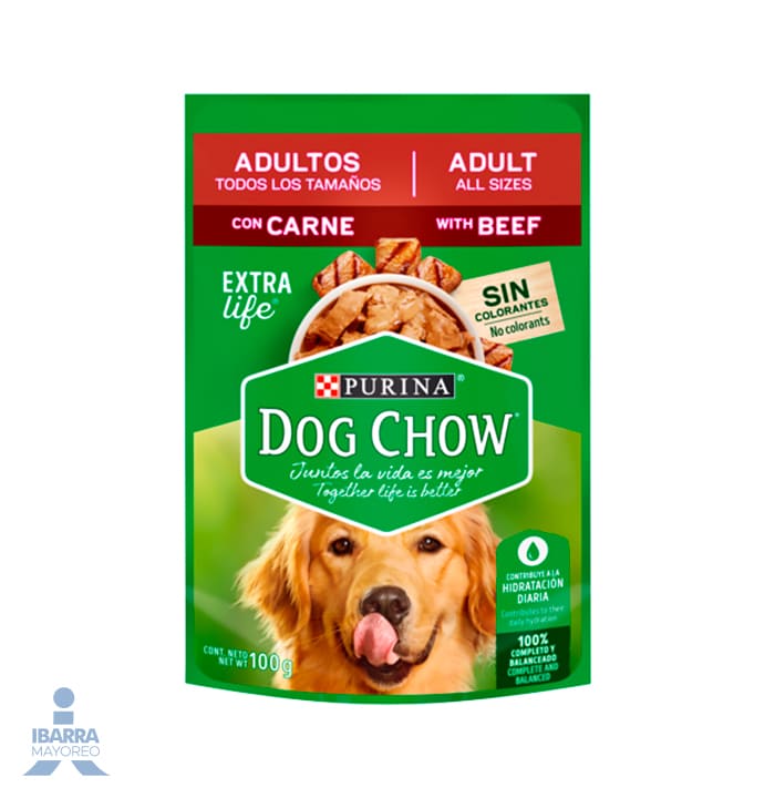 Alimento Purina Dog Chow Adulto Carne 100 g