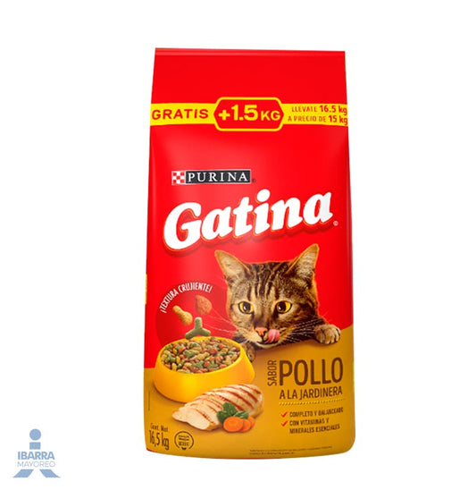 Alimento Purina Gatina Pollo 15 kg + 1.5 kg GRATIS