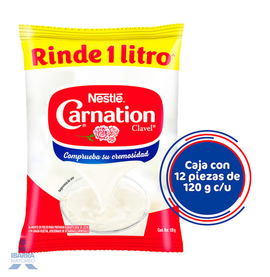 Leche evaporada Nestlé Carnation Polvo bolsa 120 g