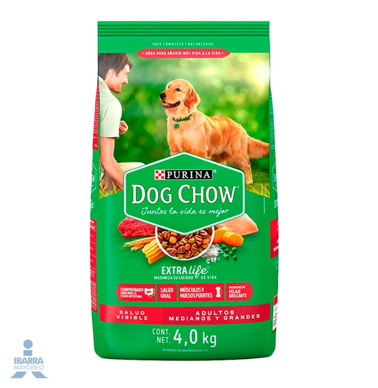 Dog Chow alimento seco perros adultos medianos y grandes 4 kg