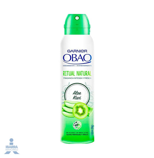 Desodorante Obao Mujer Aloé Kiwi Aerosol 150 ml