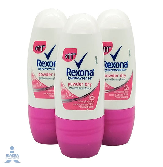 Desodorante Rexona Powder Mujer Roll On Mini 30 ml
