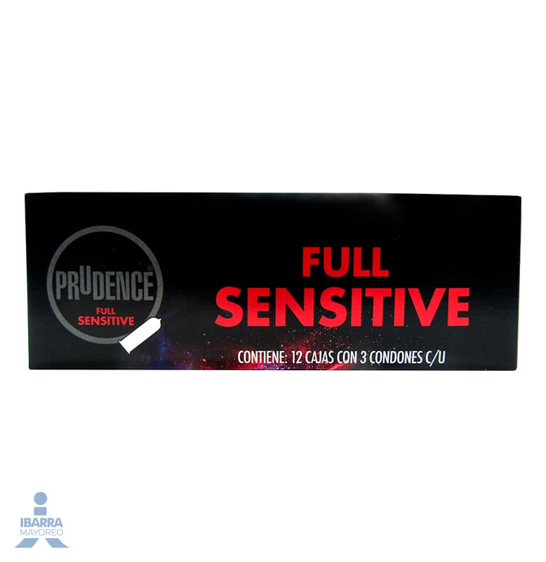 Preservativo Prudence Full Sensitive 3 pzas.
