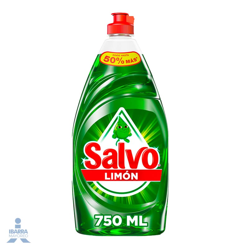 Detergente Lavatrastes Líquido Salvo Limón 750 ml