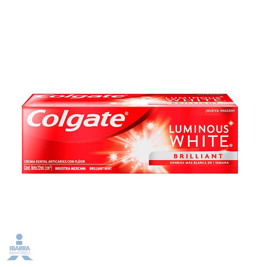 Crema Dental Colgate Luminous White 22 ml