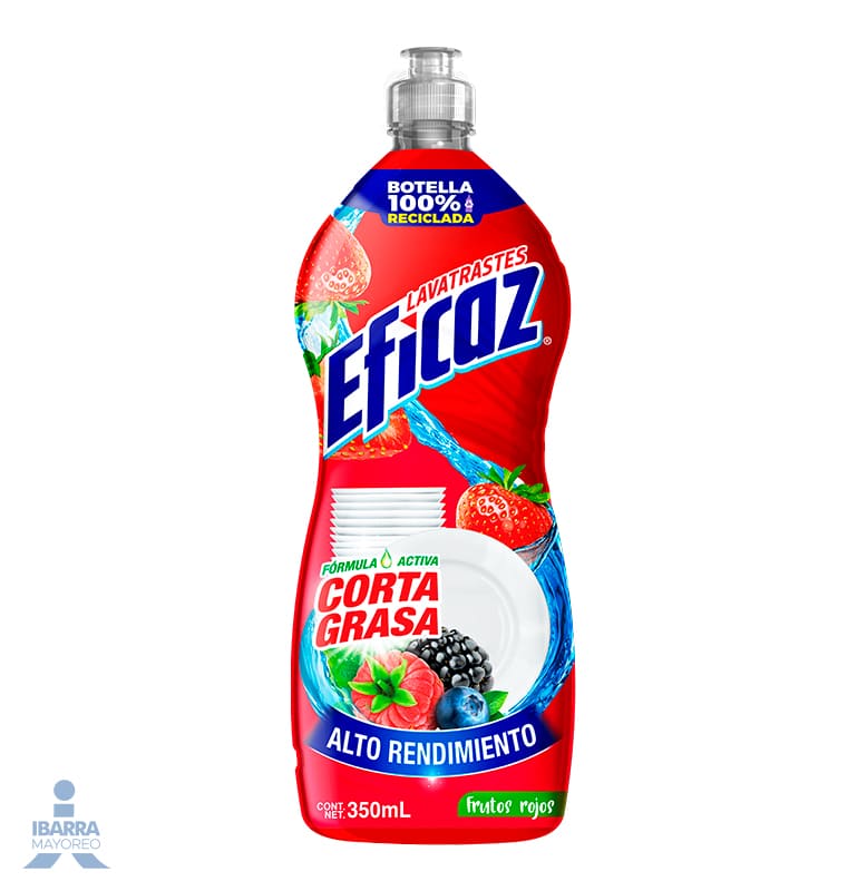 Detergente Lavatrastes Eficaz Frutos Rojos 350 ml