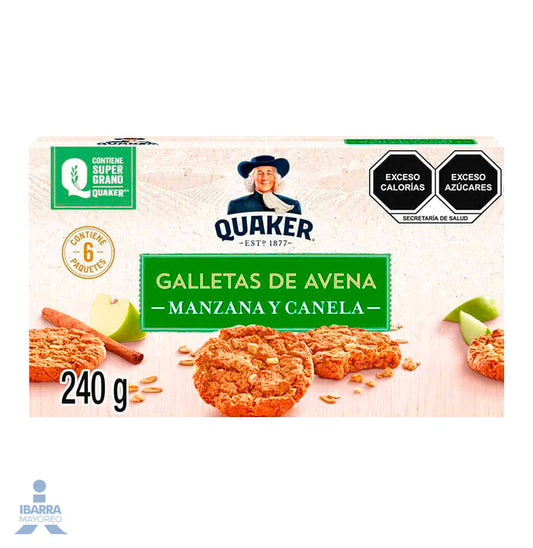 Galletas Quaker Avena Manzana Canela 240 g