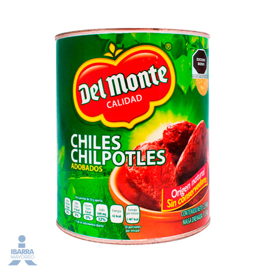 Chiles Chipotles Adobados Del Monte 2.9 kg