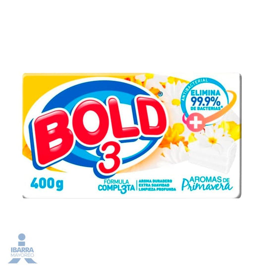 Jabón Bold 3 Blanco 400 g