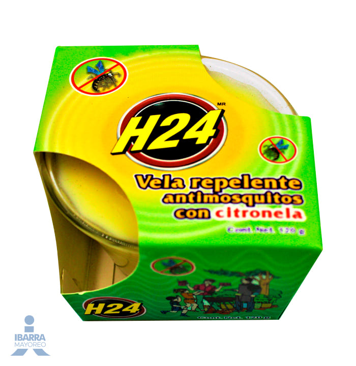 Repelente H24 Vela con Citronela 120 g