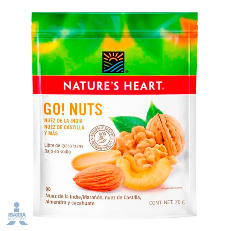 Botana Natures Heart Go! Nuts 70 g