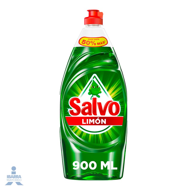 Detergente Lavatrastes Líquido Salvo Limón 900 ml