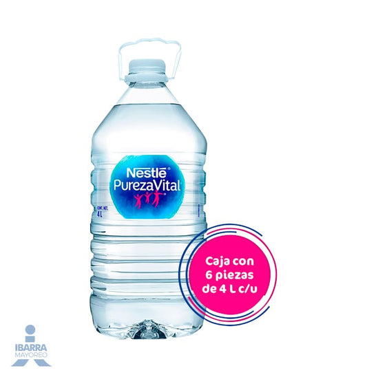 Agua Natural Nestlé Pureza Vital botella 4 L