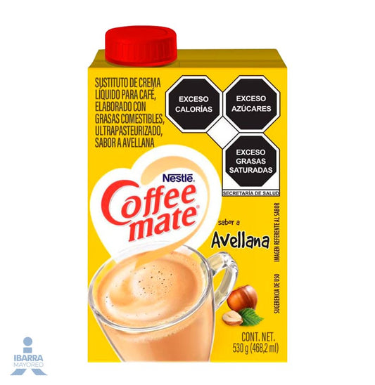 Sustituto de Crema Coffee Mate Avellana Líquido 530 g