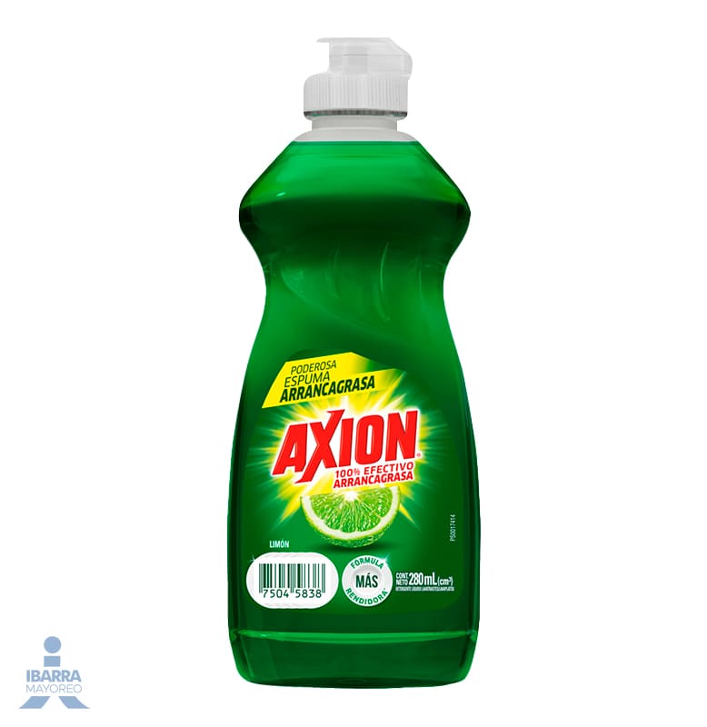 Detergente Lavatrastes Líquido Axion Limón 280 ml