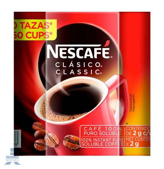 Café Nescafé Clásico sobres 50/2 g