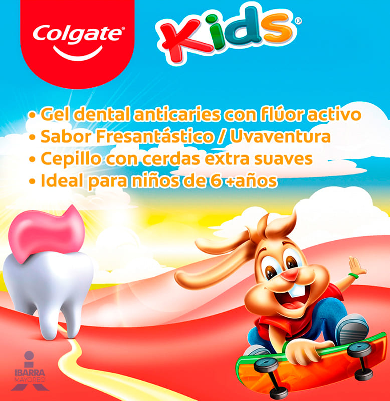 Crema Dental Colgate Kids 50 g GRATIS Cepillo Kids