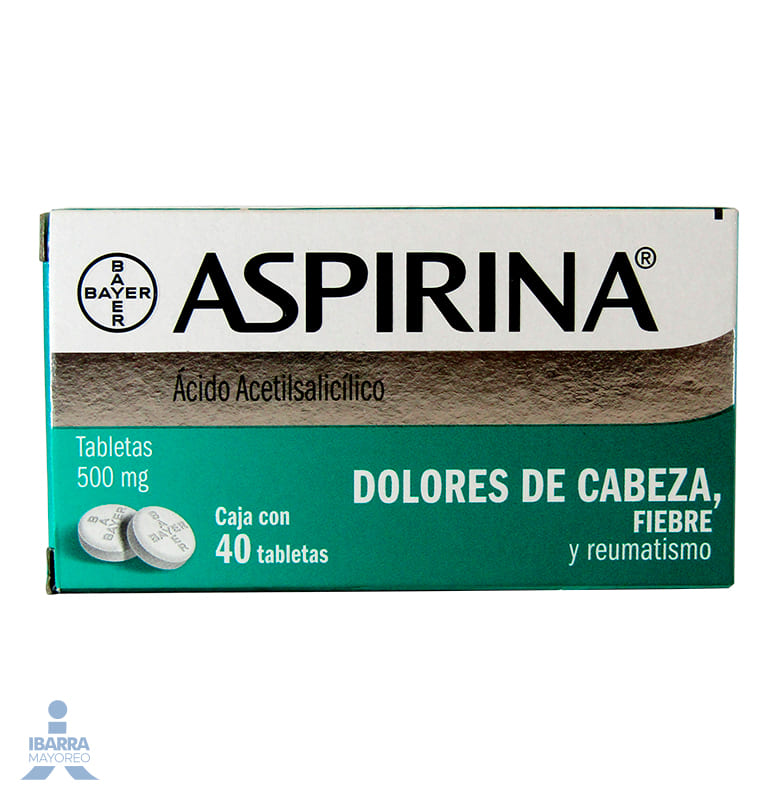 Aspirina Tabletas 40 pzas.