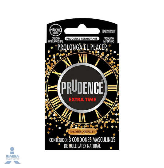 Preservativo Prudence Extra Time 3 pzas.